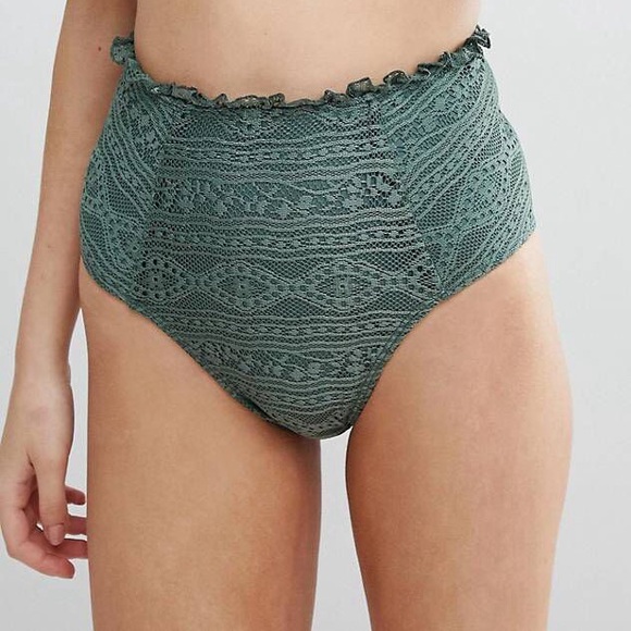 ASOS halter high waisted bikini UK 8 US 4 - Picture 5 of 5